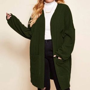 Olive Green Cardigan